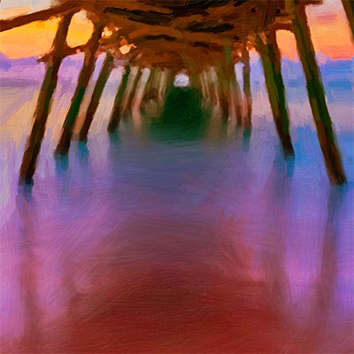 Pier Sunset - detail view