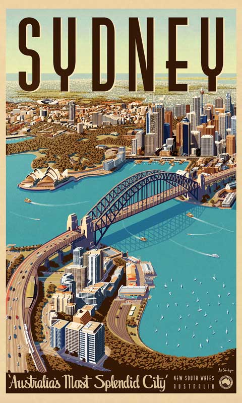 Sydney, Splendid City - Vintage Travel Poster by Vintage ...